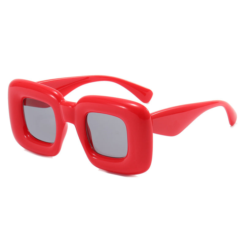 Women rectangular sunglasses with wide frame and protective UV filter Kalsten