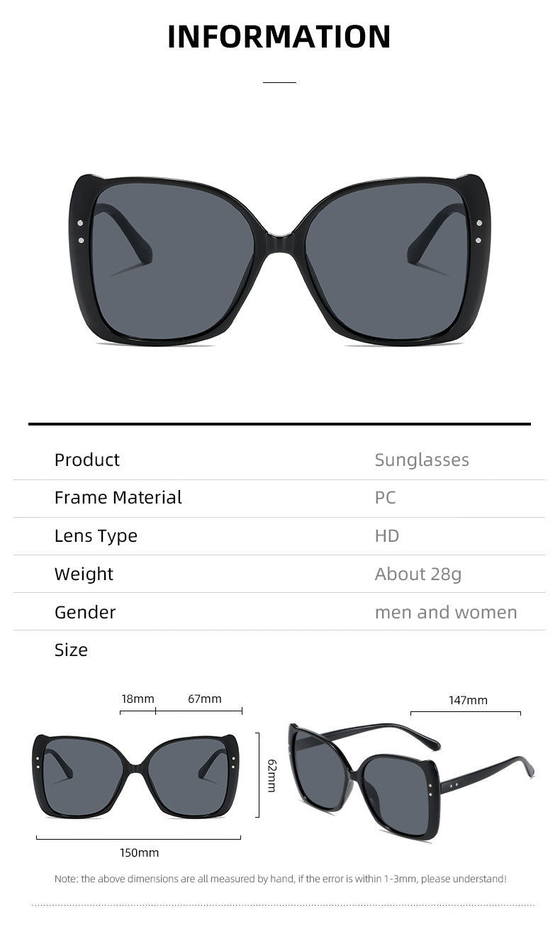 Women oversized sunglasses with brown gradient Kalsten