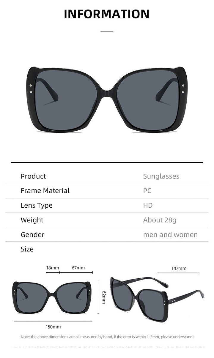 Women oversized sunglasses with brown gradient Kalsten