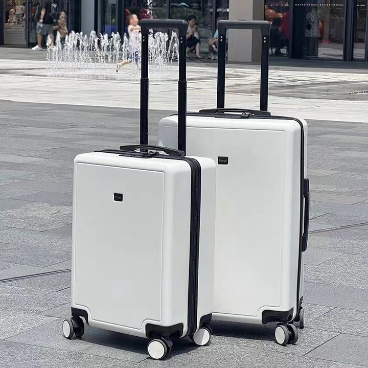 hardshell spinner carry-on suitcase with telescopic handle double-spinner wheels built-in TSA combination lock scratch-resistant ABS shell Kalsten