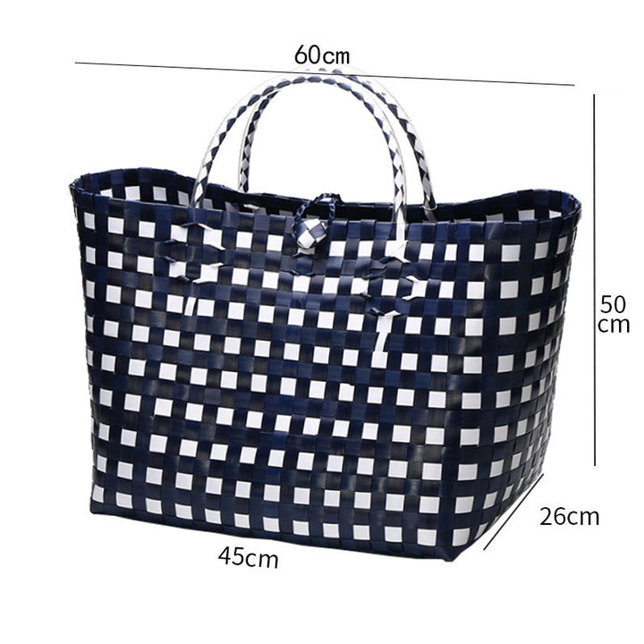 Large Capacity Woven Shopping Tote Kalsten