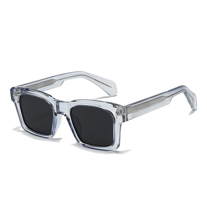 Women's Fashion Square Sunglasses with Trendy Transparent Frame Kalsten
