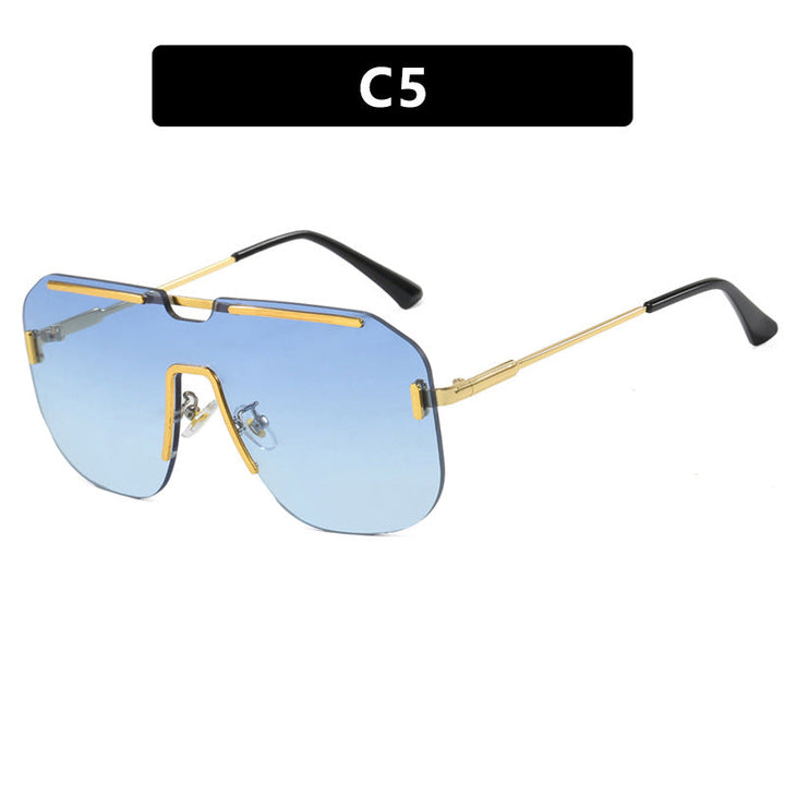 Women's geometric sunglasses with stylish metal frame and UV protection Kalsten