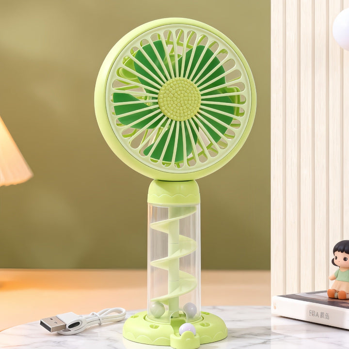 Ladies Portable Mini USB Fan with Creative Spiral Design Kalsten