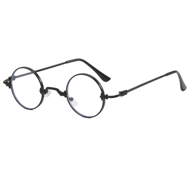 Ladies fashionable round glasses with high-quality metal frame and flexible temples Kalsten