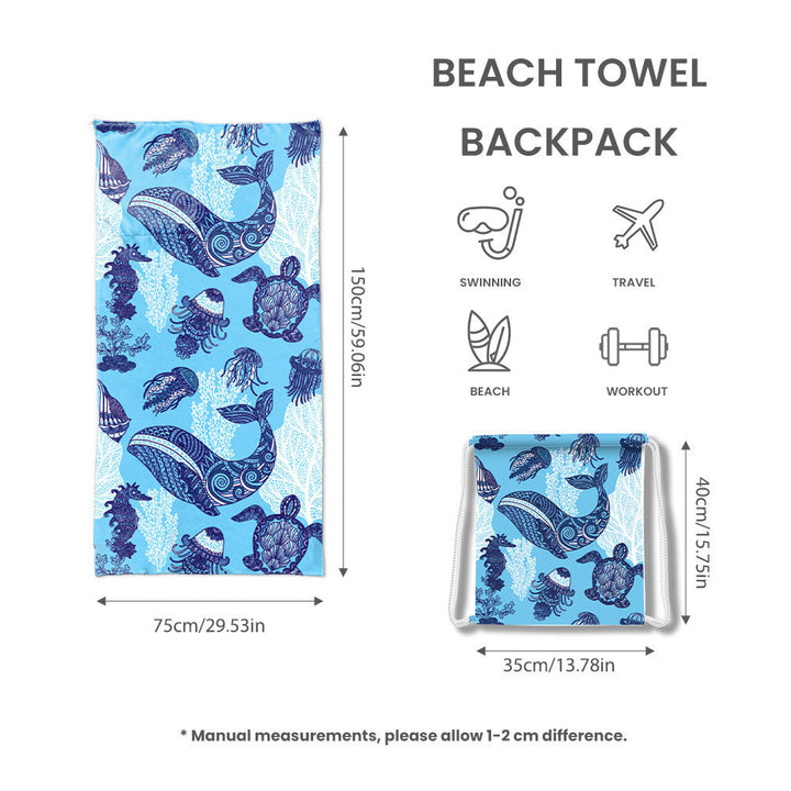 Beach towel with exclusive sea turtle motif Kalsten