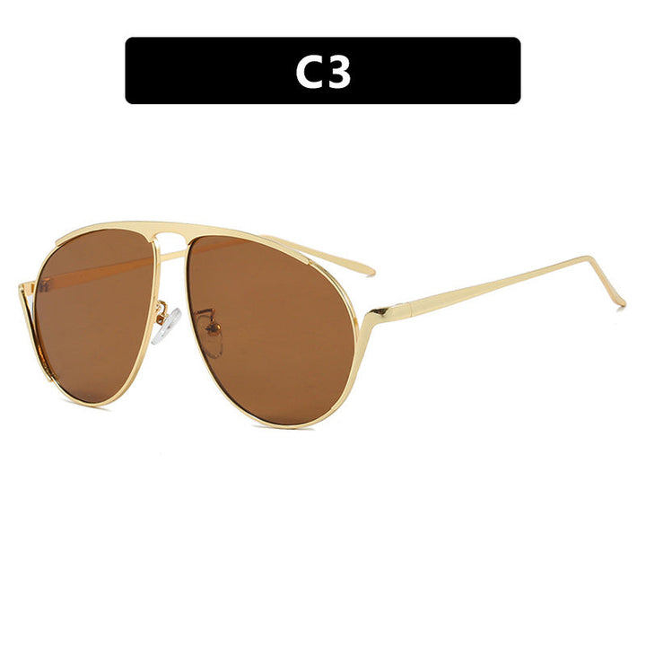 Ladies fashionable pilot sunglasses with polarized lenses and elegant metal frame Kalsten