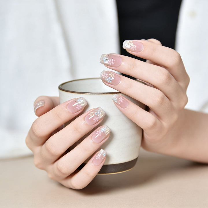 Floral Art Press-On Nail Extensions Kalsten