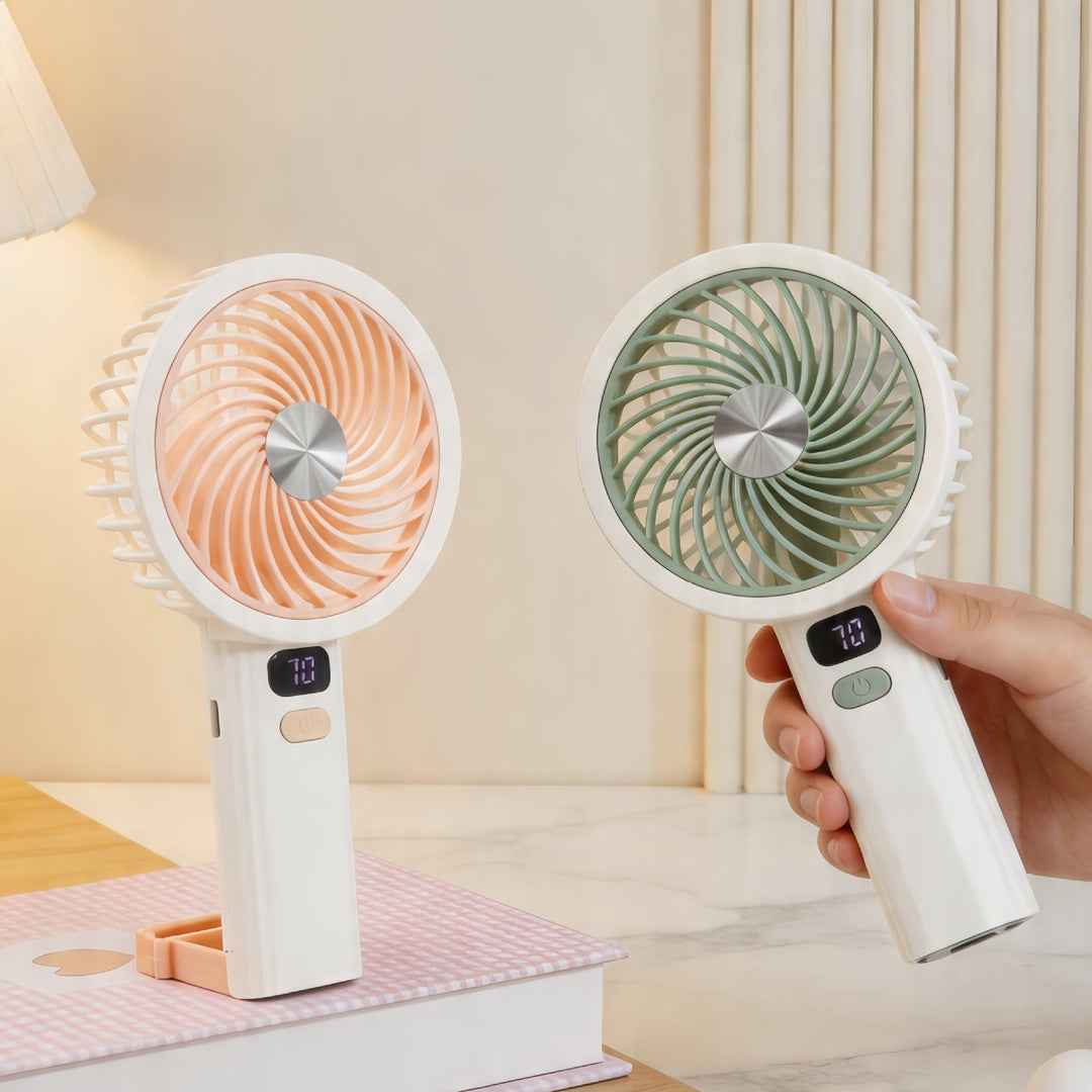 Portable handheld fan with digital speed control Kalsten