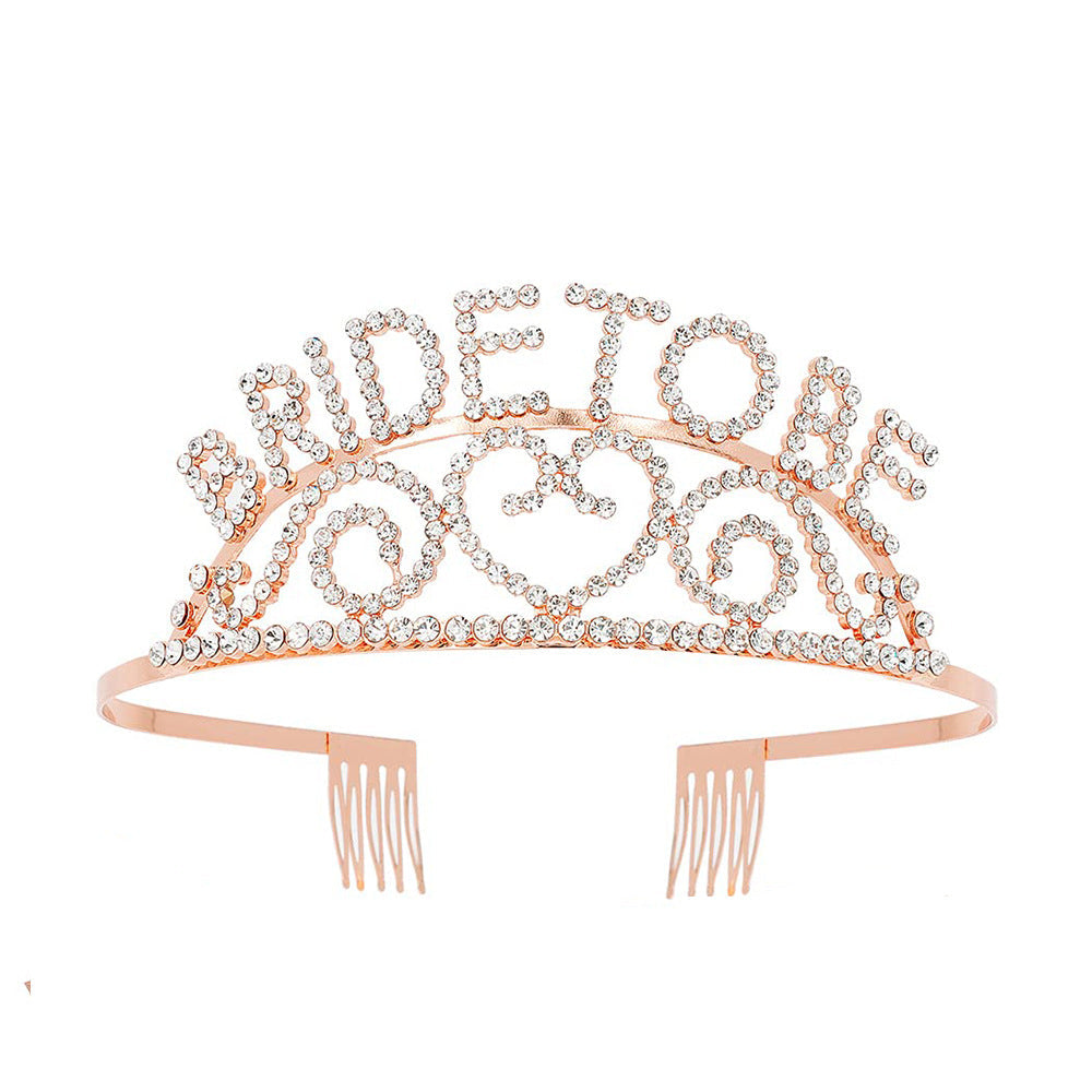 Women's Glittering Tiara with Heart Motifs Kalsten
