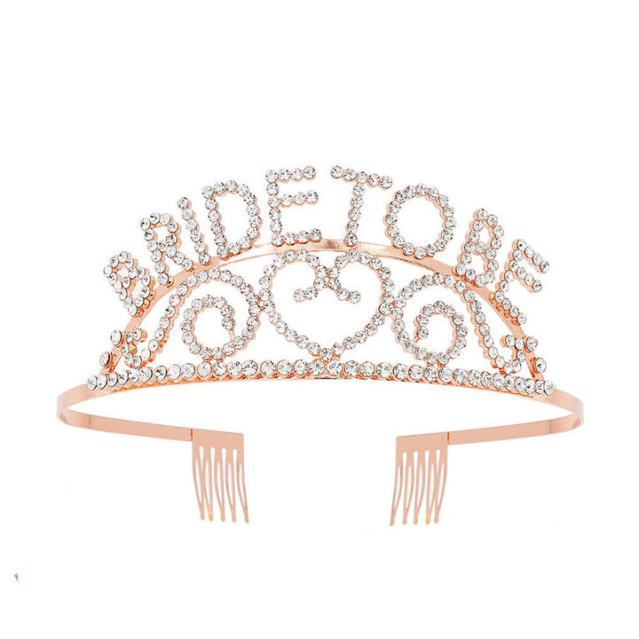 Women's Glittering Tiara with Heart Motifs Kalsten