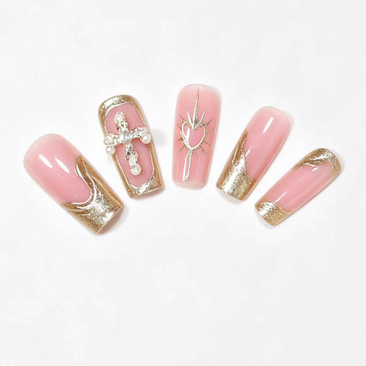 Decorative Long Acrylic Nail Tips Acalora