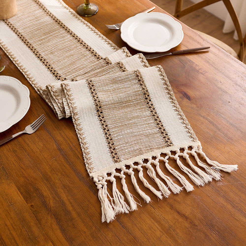 Elegant Knitted Table Runner