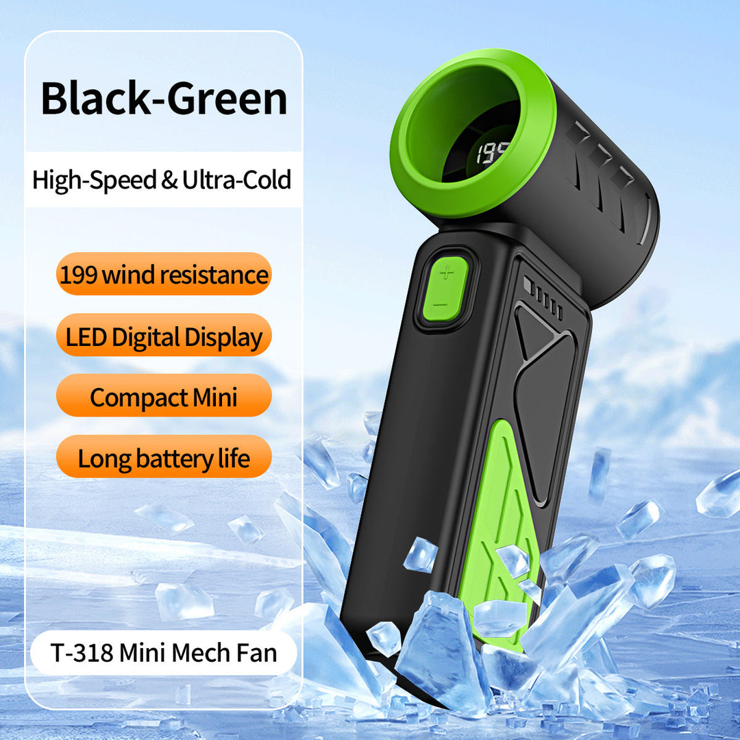 Women Portable Mini Fan with LED Temperature Display Kalsten