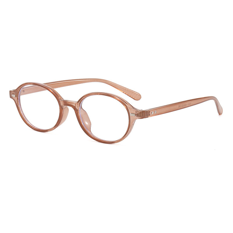 Women's fashionable round reading glasses with flexible plastic frame Kalsten