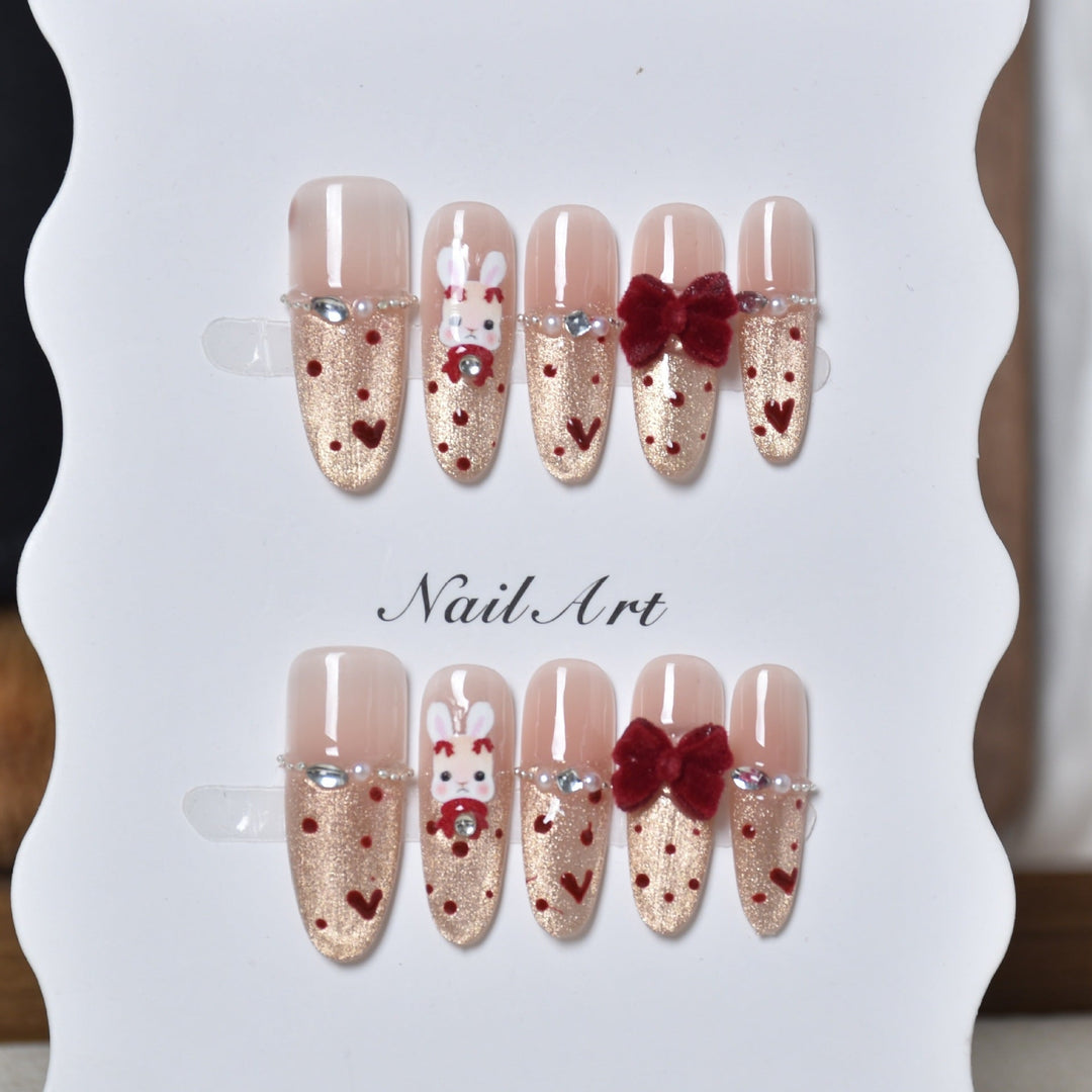 Decorative Animal Print Press-On Nail Set Kalsten