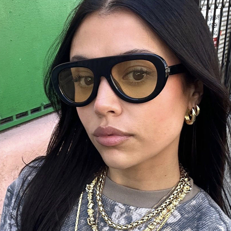 Women's stylish sunglasses with unique futuristic design Kalsten