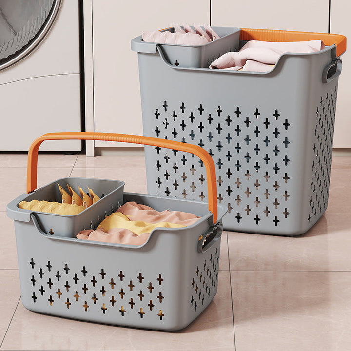 Women's stackable storage baskets with ergonomic handles Kalsten