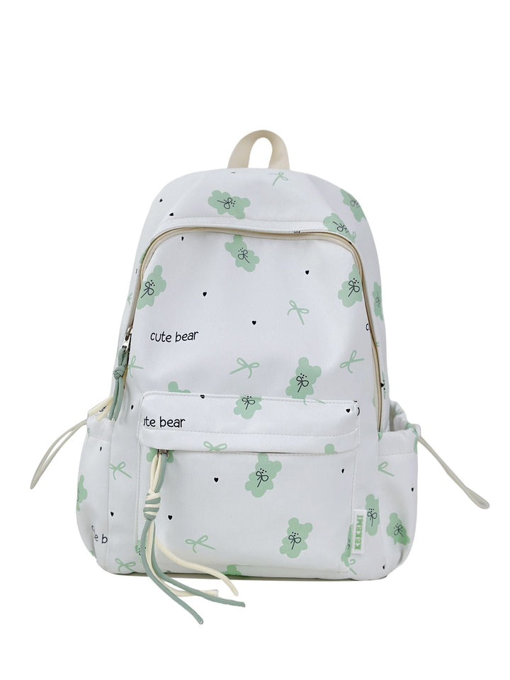 Cute Character Print School Backpack
