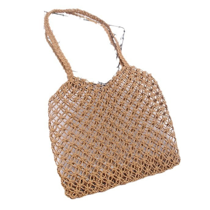 Structured Rattan Tote Bag Kalsten