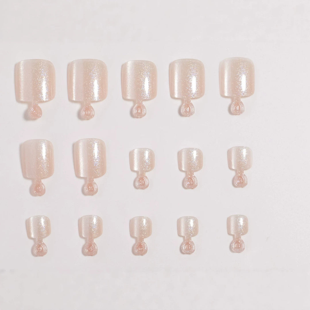 Premium Glittering Faux Gel Press-On Toes Kalsten