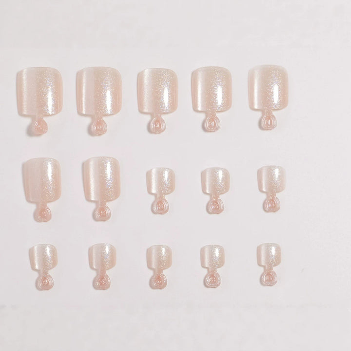 Premium Glittering Faux Gel Press-On Toes Kalsten