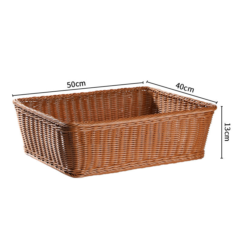 Handwoven Rustic Storage Basket with Ergonomic Design Kalsten