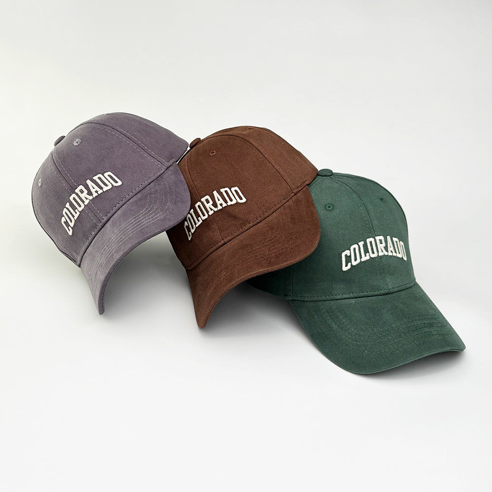 Women's fashionable cotton cap with embroidered lettering Kalsten