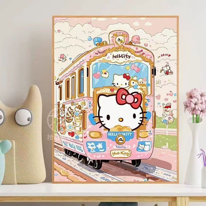 Hello Kitty-Themed Whimsical Wall Art Kalsten