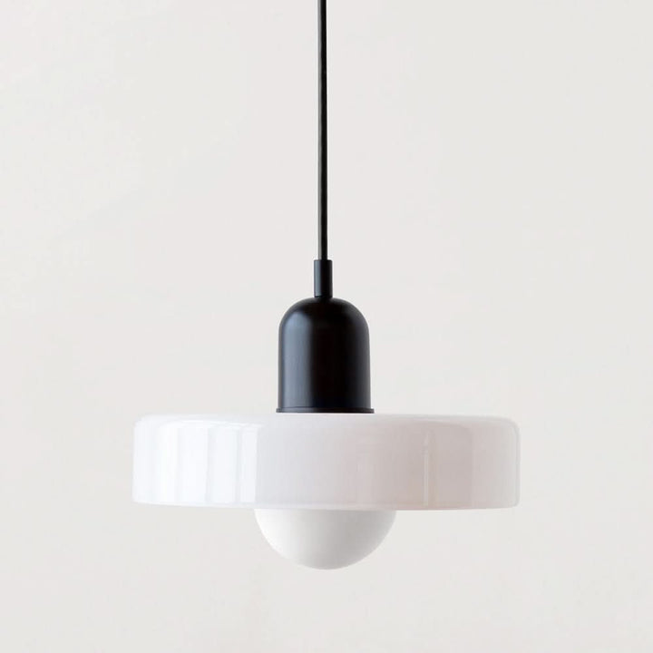 Bauhaus Coloured Glass Pendant Lamp