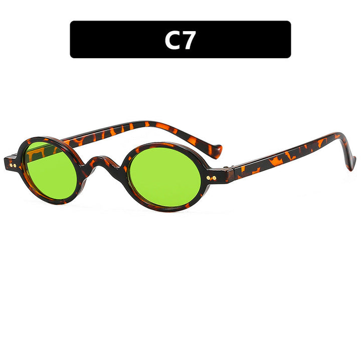 Women's round sunglasses with distinctive design and high-quality plastic frame Kalsten
