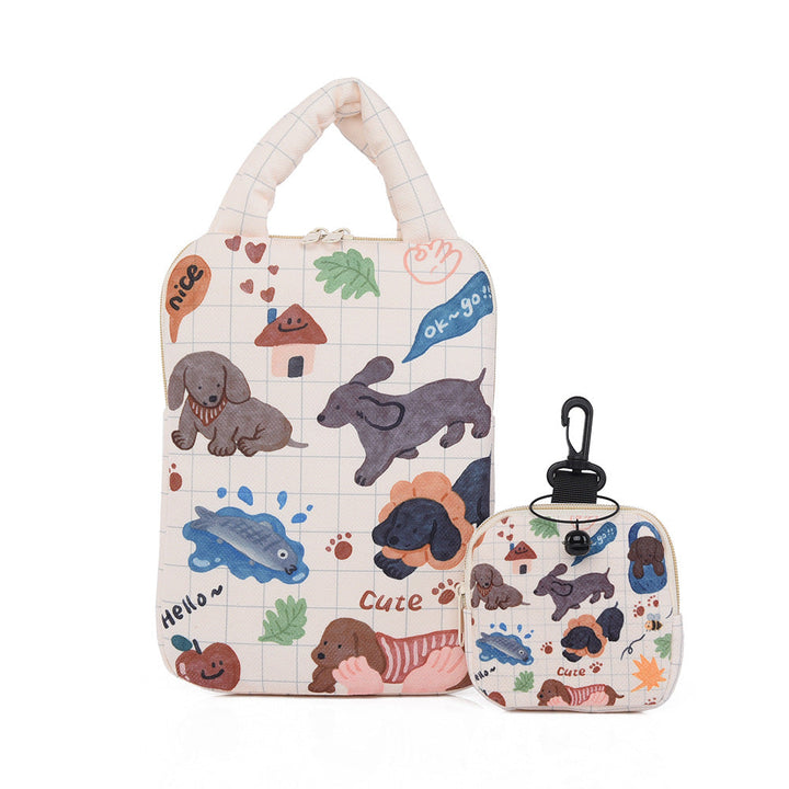 Stylish laptop cover with cute dog design Kalsten