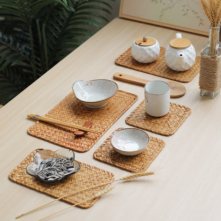 Artisan Woven Serving Tray Kalsten