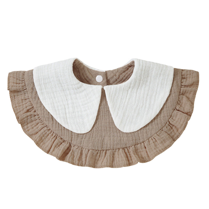 Ruffled Muslin Baby Bib kalsten