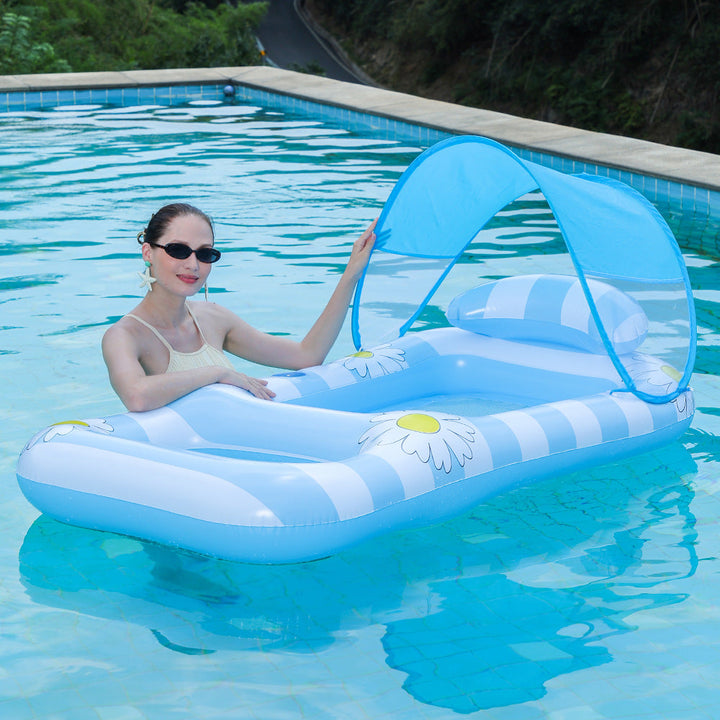 Women's Inflatable Lounge with Floral Pattern Kalsten
