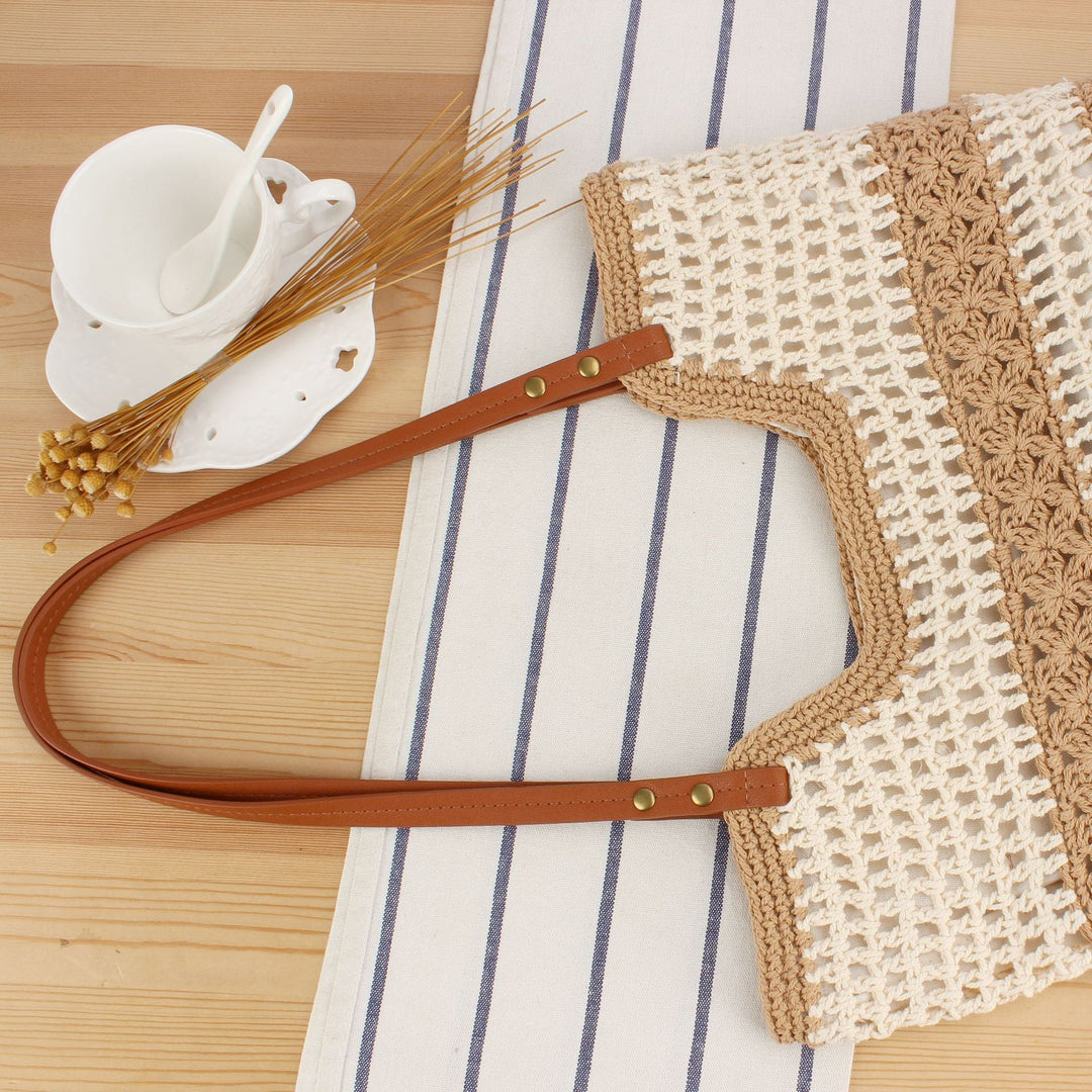Macramé Handbag with Sturdy Handle Kalsten