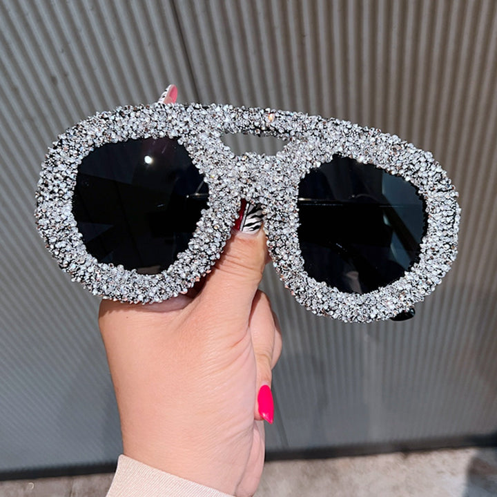 Women's Glittering Glamour Sunglasses with Unique Crystal Frame Kalsten