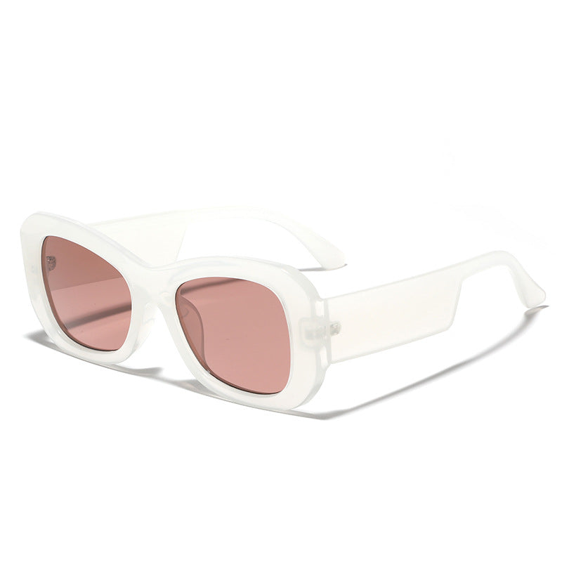 Women's modern square sunglasses with transparent frame Kalsten