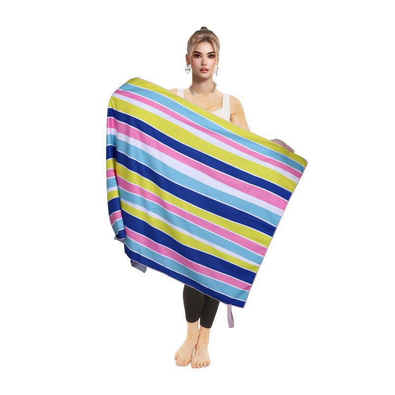 Women's beach towel with colorful flamingo pattern Kalsten