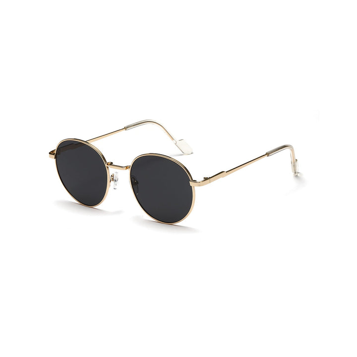 Women round sunglasses with luxurious metal frame and UV protection Kalsten