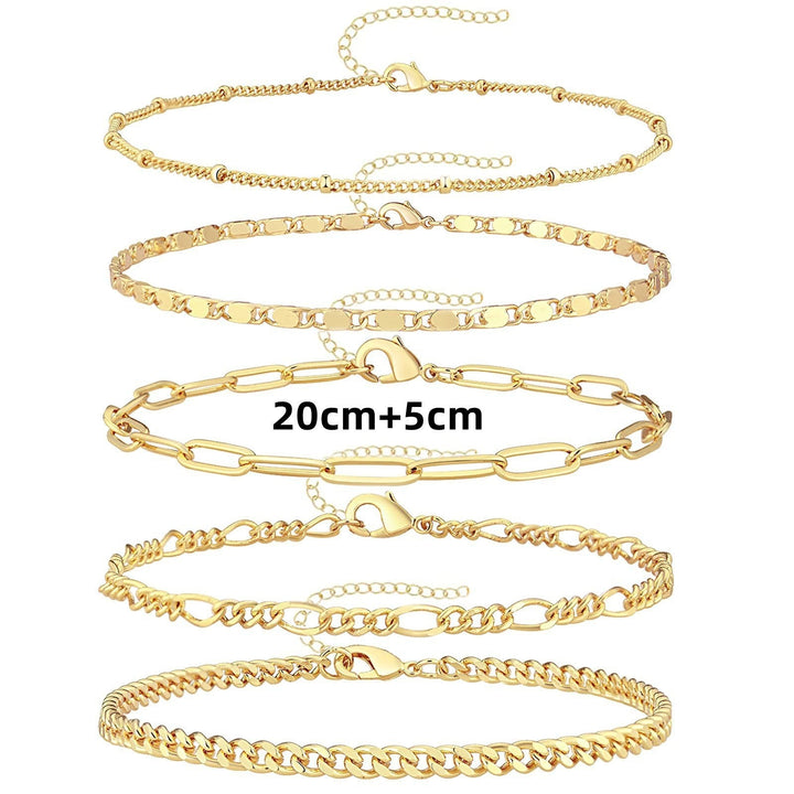 Adjustable Multi-Style Anklet Set Kalsten