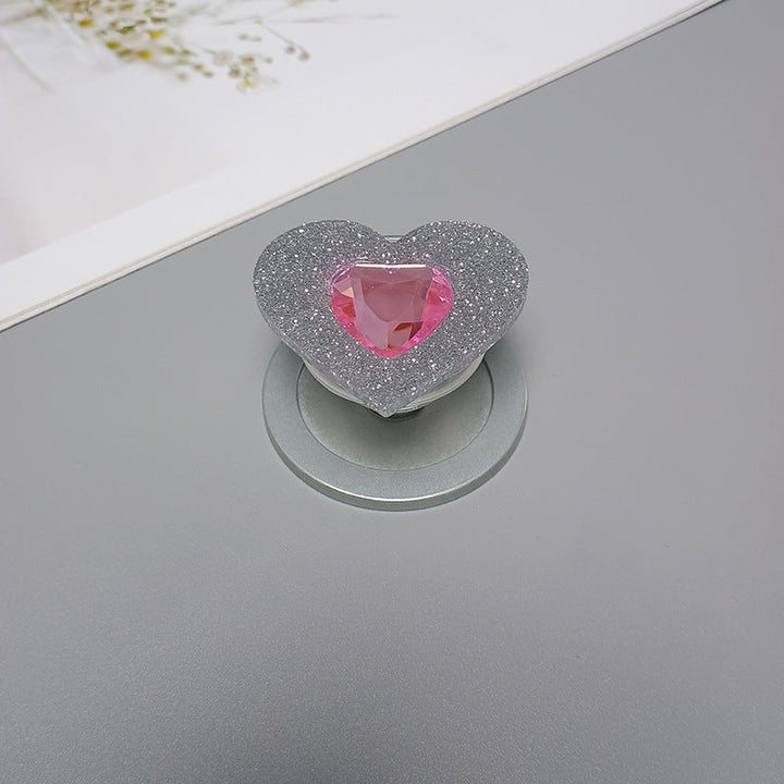 Decorative Heart-Shaped Phone Grip Kalsten