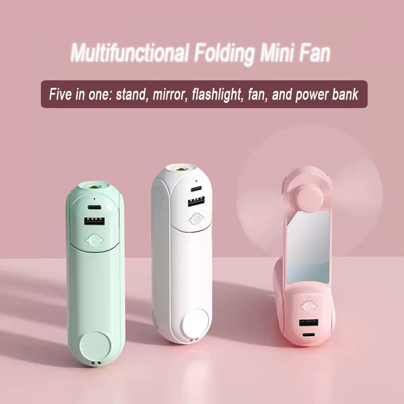 Women Portable USB Fan with Flexible Mount Kalsten
