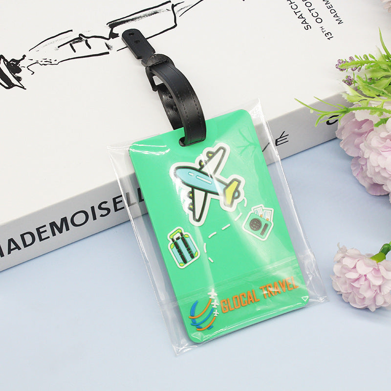 Unisex Luggage Tag with Playful Airplane Design Kalsten