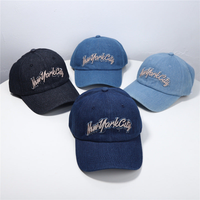 Women's Distressed Denim Baseball Cap Kalsten 1784083711
