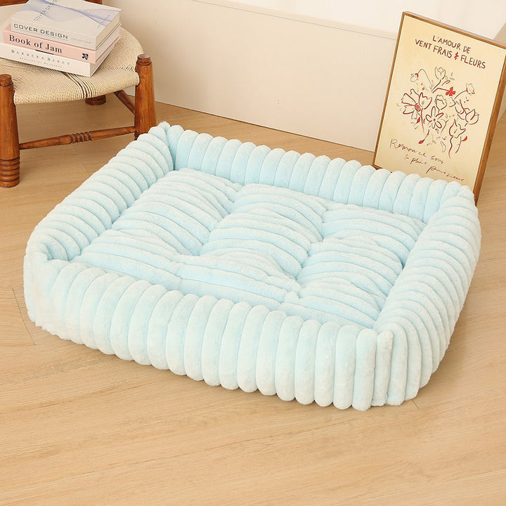 Women Plush Pet Bed with High Edge Kalsten