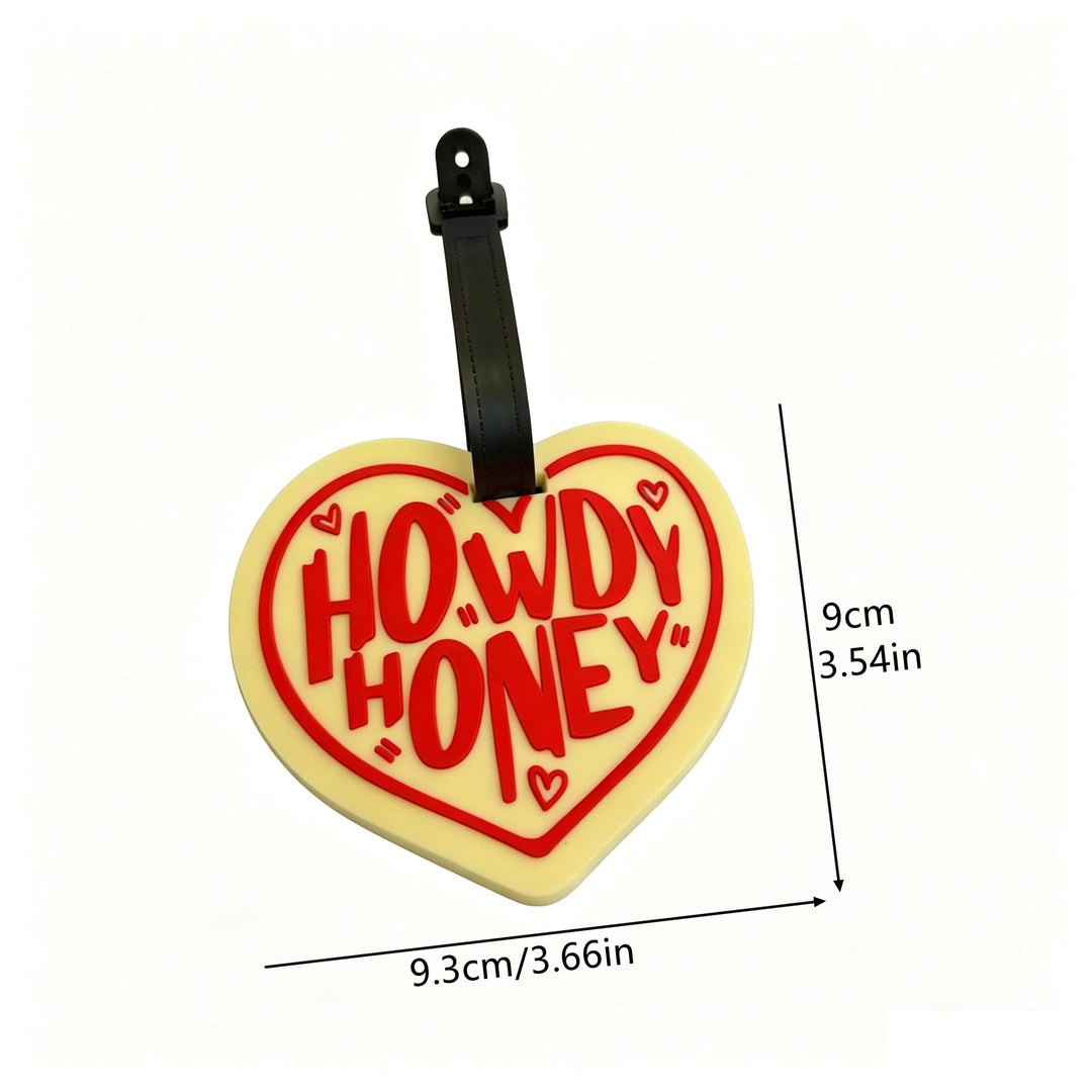 Heart-Shaped Silicone Luggage Tag Kalsten