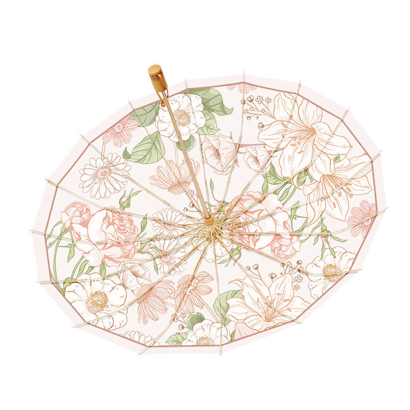 Women's elegant designer umbrella with floral pattern Kalsten