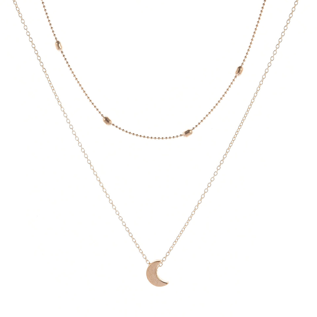 Heart-Shaped Charm Layered Necklace Kalsten