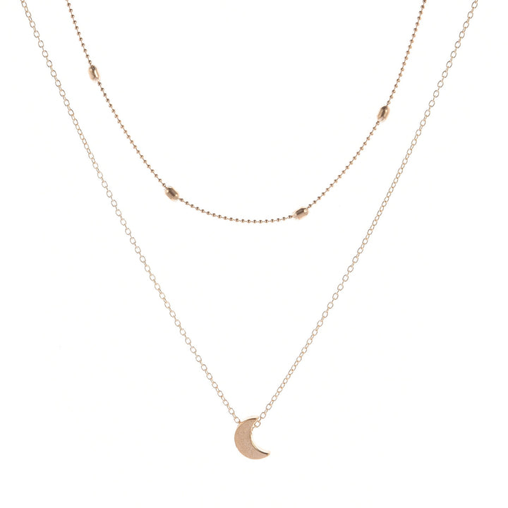 Heart-Shaped Charm Layered Necklace Kalsten
